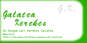 galatea kerekes business card